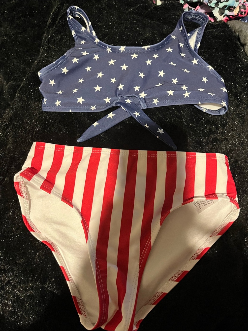 Old Navy Red and White Striped Bikini Bottoms